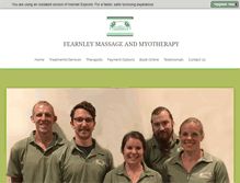 Tablet Screenshot of fearnleymassage.com.au
